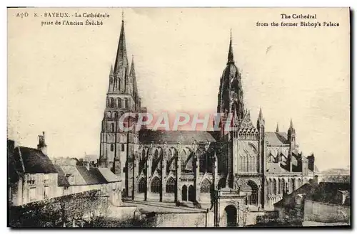 Ansichtskarte AK Bayeux le cathedrale prise de l&#39ancien eveche