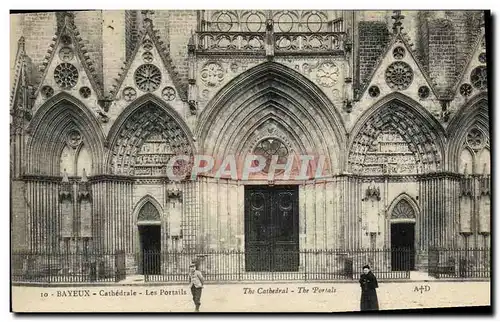 Ansichtskarte AK Bayeux cathedrale les portails