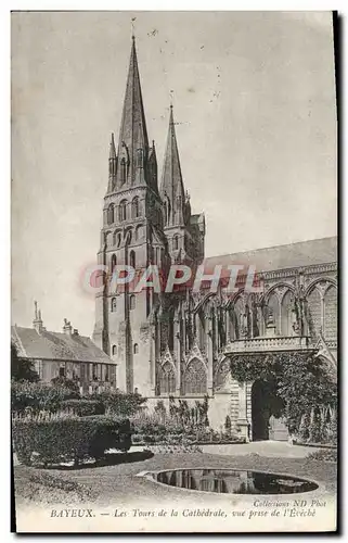 Cartes postales Cathedrale de Bayeux vue prise de l&#39eveche