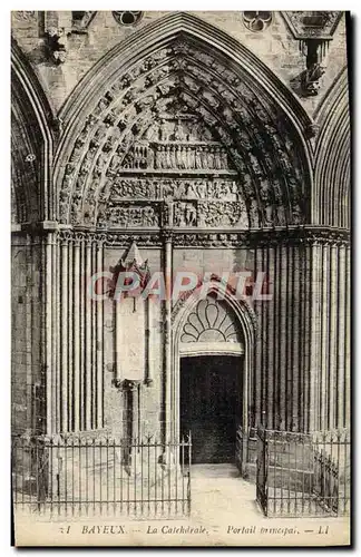 Ansichtskarte AK Bayeux le cathedrale Portail principal