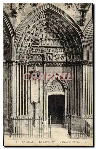 Cartes postales Bayeux le cathedrale Portail principal