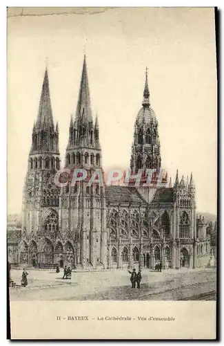 Cartes postales Bayeux le cathedrale vue d&#39ensemble