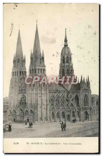 Cartes postales Bayeux le cathedrale vue d&#39ensemble