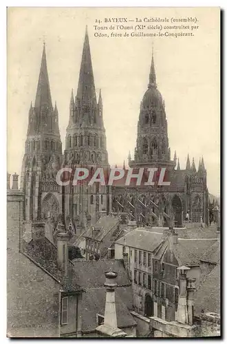 Ansichtskarte AK Bayeux Cathedrale Notre Dame