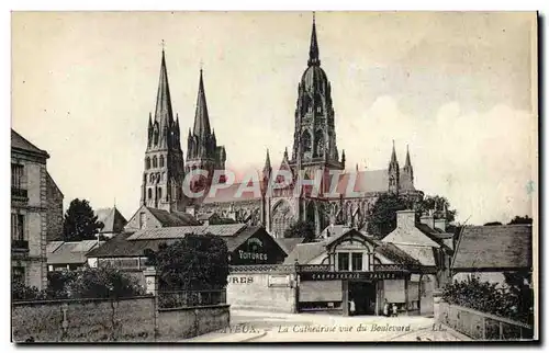 Cartes postales Bayeux La Cathedrale Vue Du boulevard