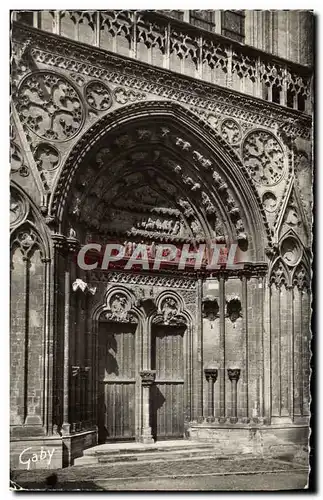 Cartes postales moderne Bayeux La Cathedrale Le Grand Porche du Transept