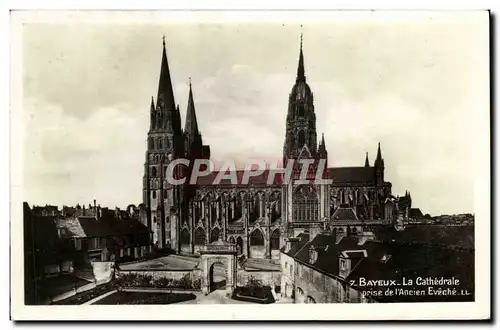 Ansichtskarte AK Bayeux La Cathedrale prise de l&#39ancien eveche