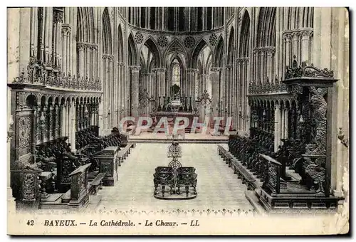 Cartes postales Bayeux La Cathedrale Le choeur