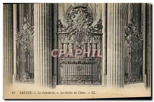 Cartes postales Bayeux La Cathedrale Les Grilles Du Choeur