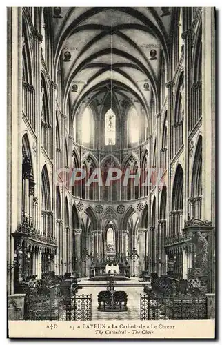 Cartes postales Bayeux Cathedrale Le choeur