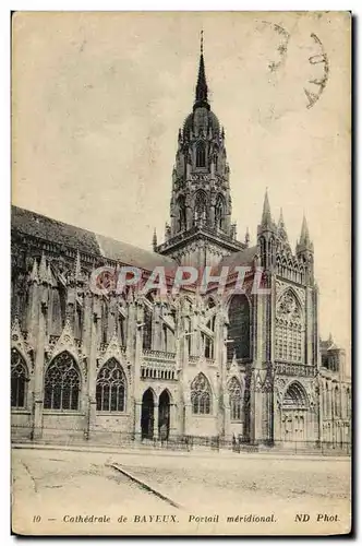 Cartes postales Bayeux Cathedrale Portail Meridional