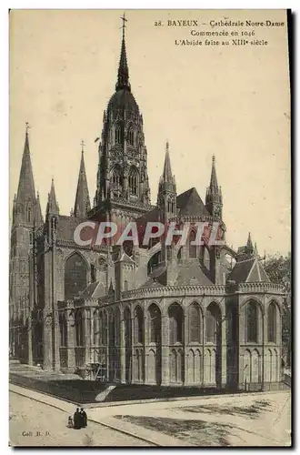 Ansichtskarte AK Bayeux Cathedrale Notre Dame L&#39abside