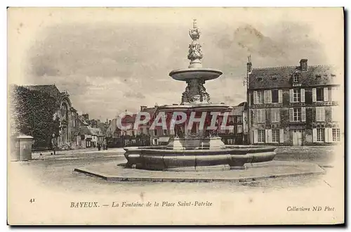 Cartes postales Bayeux La Fontaine de la Place Saint Patrice