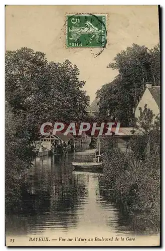 Cartes postales Bayeux Vue Sur L&#39Aure au Boulevard de la Gare