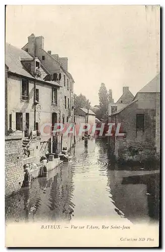 Cartes postales Bayeux Vue Sur L&#39Aure Rue Saint Jean Lavandieres