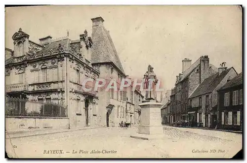 Cartes postales Bayeux La Place Alain Chartier
