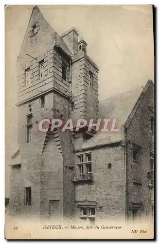 Ansichtskarte AK Bayeux Maison dite du Gouverneur