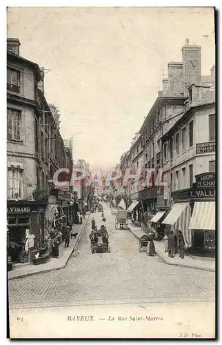 Cartes postales Bayeux Rue Saint Martin Automobile