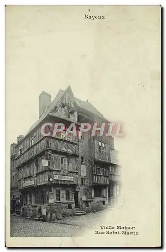 Cartes postales Bayeux Vieille Maison Rue Saint Martin