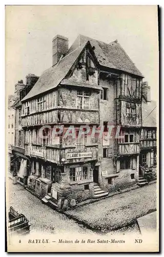 Ansichtskarte AK Bayeux Vielle Maison Rue Saint Martin