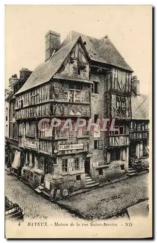 Ansichtskarte AK Bayeux Vielle Maison Rue Saint Martin