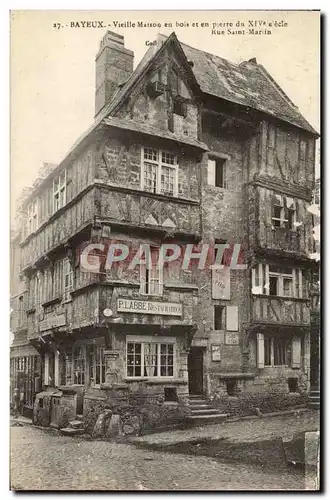 Cartes postales Bayeux Vielle Maison Rue Saint Martin