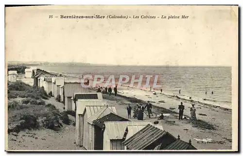 Cartes postales Bernieres Sur Mer Les Cabines La Pleine Mer