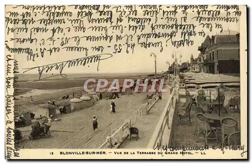 Cartes postales Blonville Sur Mer Vue De La Terrasse du grand hotel