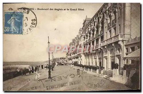 Ansichtskarte AK Cabourg Le Boulevard des Anglais et le Grand Hotel