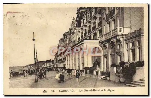 Cartes postales Cabourg Le Grand Hotel et la Digue