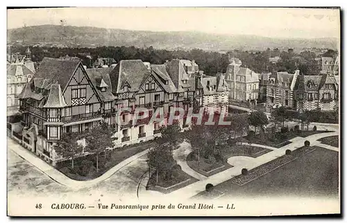 Cartes postales Cabourg Vue Panoramique Prise du Grand Hotel