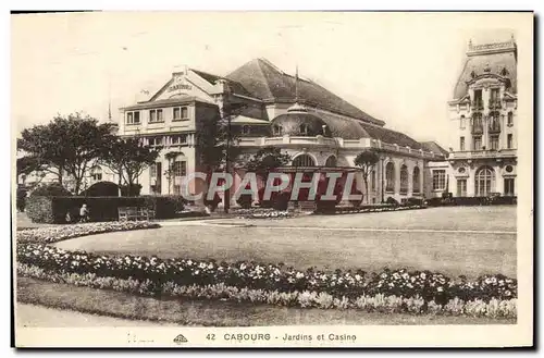 Cartes postales Cabourg Jardins et Casino