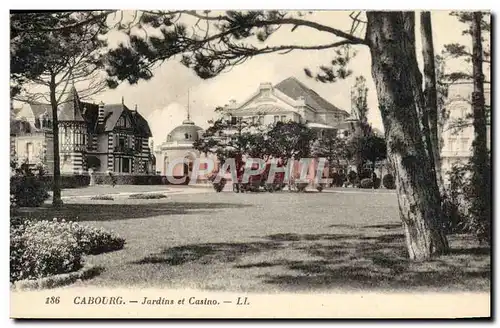 Cartes postales Cabourg Jardins du Casino