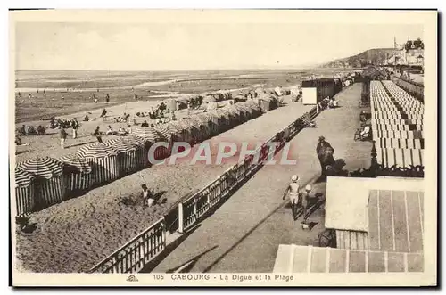 Cartes postales Cabourg La Plage La Digue et la plage