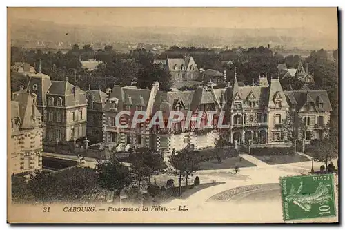 Cartes postales Cabourg Panorama et les Villas