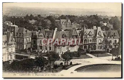 Ansichtskarte AK Cabourg Panorama et les Villas