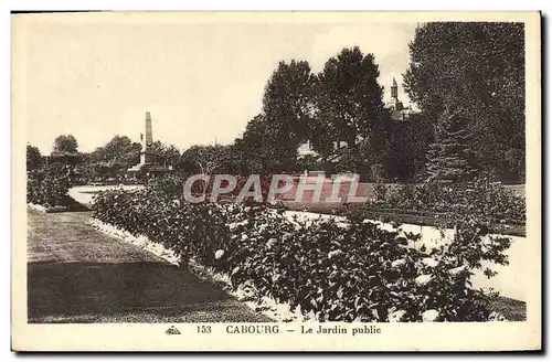 Ansichtskarte AK Cabourg Le Jardin Public