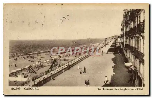 Ansichtskarte AK Cabourg La Terrasse des Anglais vers l&#39Est