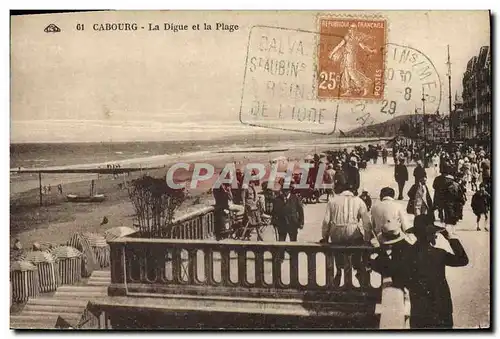 Cartes postales Cabourg La Digue et la Plage