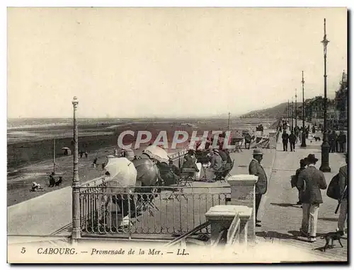 Cartes postales Cabourg Promenade de la mer