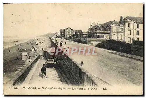 Cartes postales Cabourg Boulevard des Anglais Les Villas de la Digue