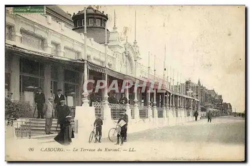 Cartes postales Cabourg La Terrasse du Kursaal Velo Cycle