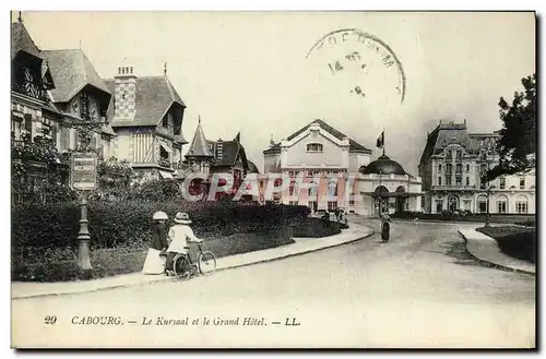 Cartes postales Cabourg Le Kursaal et le grand hotel