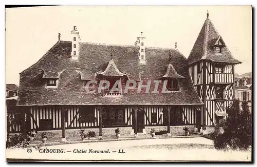 Ansichtskarte AK Cabourg Chalet Normand