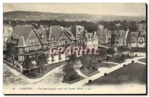 Ansichtskarte AK Cabourg Vue Panoramique Prise du Grand Hotel