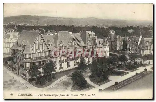 Cartes postales Cabourg Vue Panoramique Prise du Grand Hotel