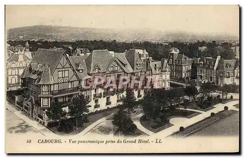 Cartes postales Cabourg Vue Panoramique Prise du Grand Hotel