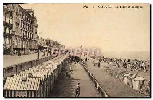 Cartes postales Cabourg La Plage et la Digue