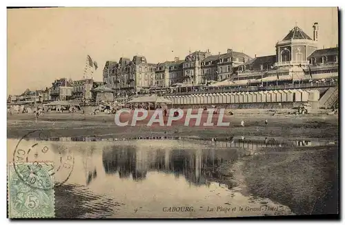 Cartes postales Cabourg La Plage le Grand Hotel