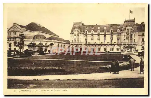 Cartes postales Cabourg La Casino et le Grand Hotel